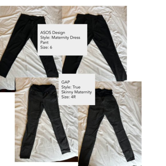 (10) Pairs of Maternity Jeans/Pants GAP, LOU & GREY, Old Navy, ASOS, DL Premium - Picture 5 of 8